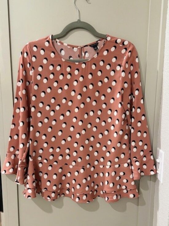 LOFT Polka Dot Blouse - Picture 2 of 15